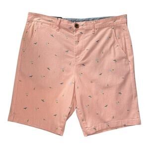 NEW JACHS NY Men's Bleecker Chino Shorts Size 32 Pink Casual‎ Summer Solid NWT